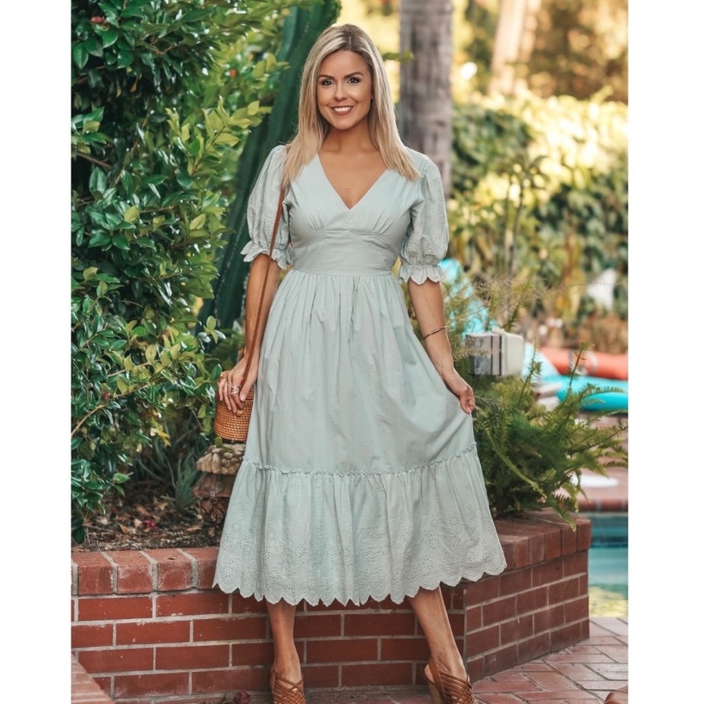 ✨ The Beatrice Midi Cotton Dress - Picture 2 of 6